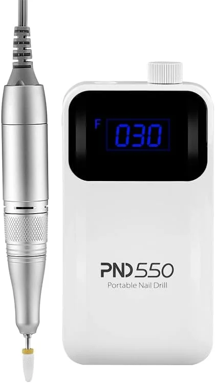دستگاه سوهان برقی ناخن شارژی حرفه ای گلوبال فشن 30000 دور در دقیقه - صفحه نمایش LCD، سرعت قابل تنظیم، دستگاه سبک وزن قابل حمل ارگونومیک برای مانیکور، پدیکور، حذف لاک اکریلیک و ژل (PND550) دستگاه سوهان برقی ناخن شارژی حرفه ای گلوبال فشن 30000 دور در دقیقه - صفحه نمایش LCD، سرعت قابل تنظیم، دستگاه سبک وزن قابل حمل ارگونومیک برای مانیکور، پدیکور، حذف لاک اکریلیک و ژل (PND550)