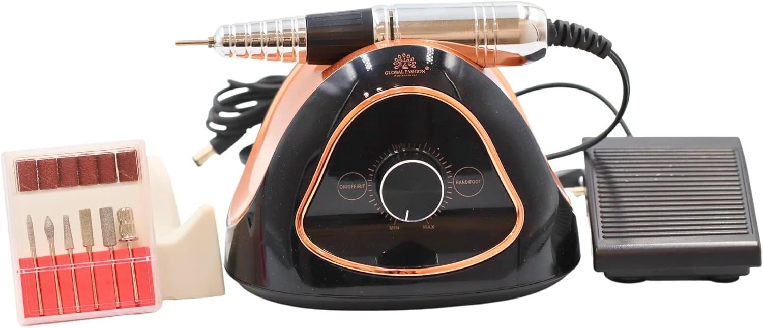 ست دریل ناخن حرفه ای گلوبال فشن M15 – 68 وات، سرعت بالا 45000 دور در دقیقه، سرعت متغیر، صدای کم، محافظت در برابر اضافه بار، سبک وزن برای مانیکور و پدیکور ژل، اکریلیک و پلی ژل (مشکی) ست دریل ناخن حرفه ای گلوبال فشن M15 – 68 وات، سرعت بالا 45000 دور در دقیقه، سرعت متغیر، صدای کم، محافظت در برابر اضافه بار، سبک وزن برای مانیکور و پدیکور ژل، اکریلیک و پلی ژل (مشکی)