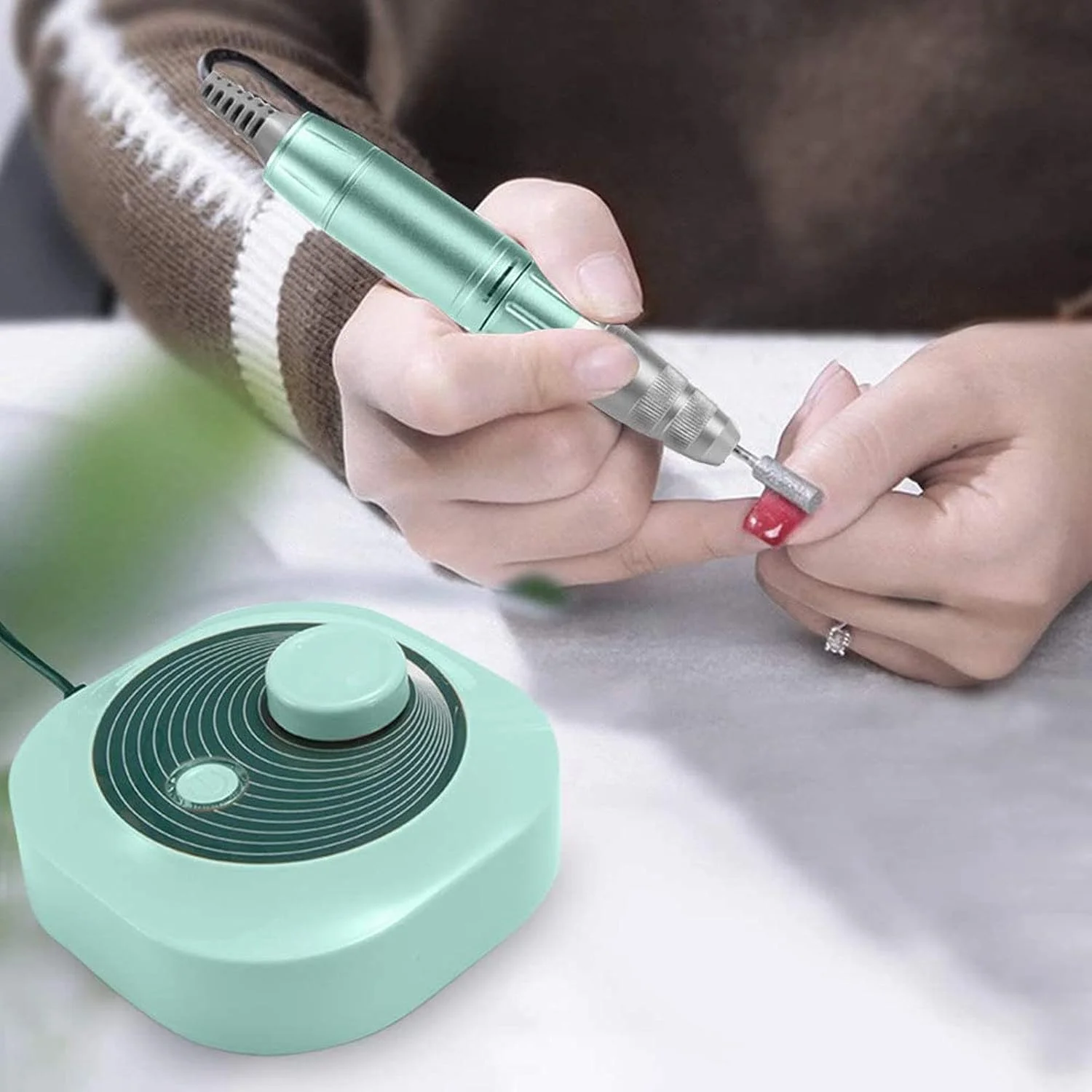 دستگاه سوهان برقی ناخن حرفه ای GHQERTY، 30000 دور در دقیقه، ای فایل جمع و جور، سوهان برقی قابل حمل برای ناخن های ژلیش و اکریلیک دستگاه سوهان برقی ناخن حرفه ای GHQERTY، 30000 دور در دقیقه، ای فایل جمع و جور، سوهان برقی قابل حمل برای ناخن های ژلیش و اکریلیک