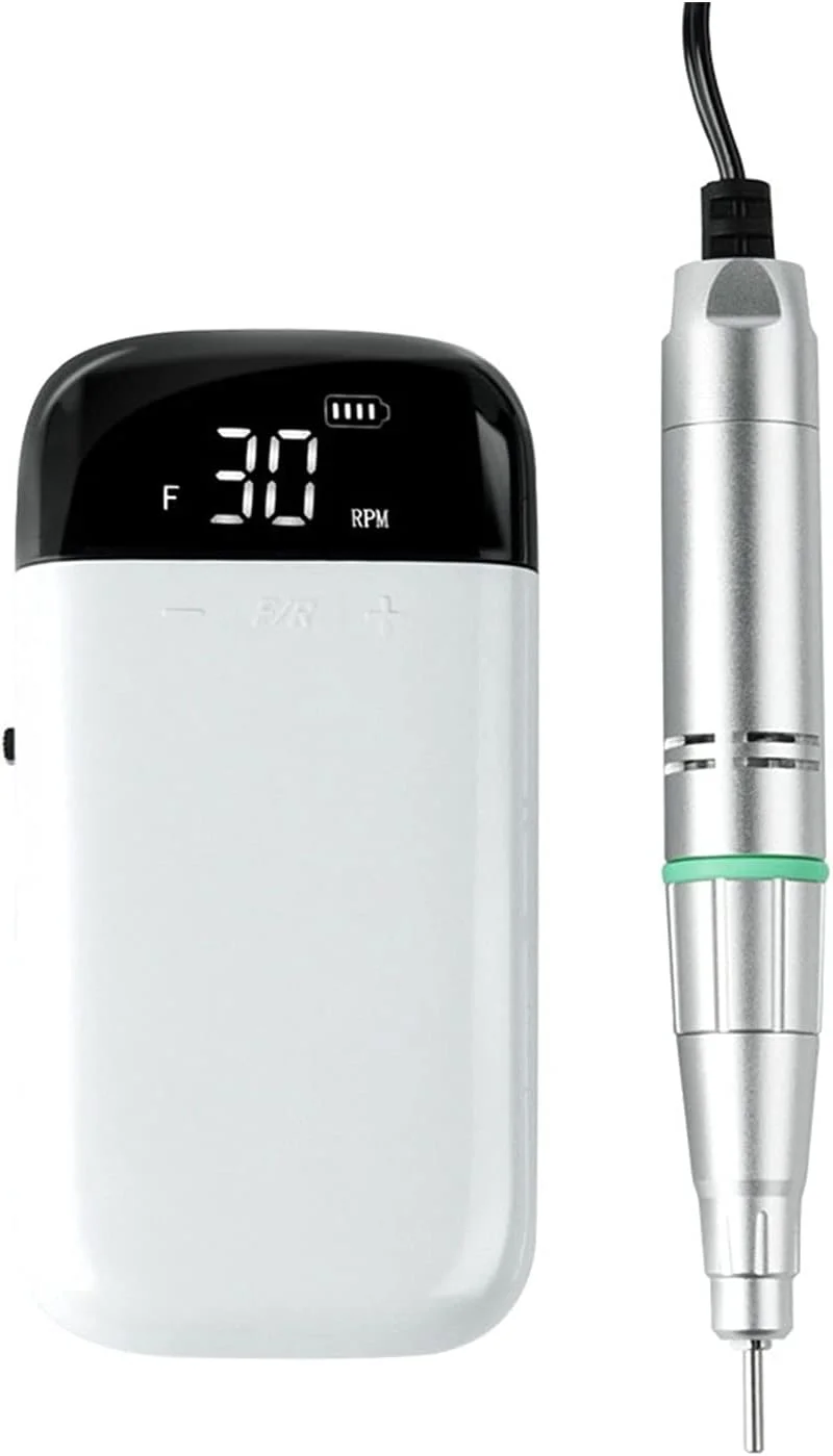 دستگاه سوهان برقی ناخن قابل حمل GZDZHP، کیت ابزار پولیش ناخن ژلی، مناسب مانیکور و پدیکور، ست سوهان برقی ناخن قابل شارژ، ابزار پدیکور ناخن (رنگ: سفید) دستگاه سوهان برقی ناخن قابل حمل GZDZHP، کیت ابزار پولیش ناخن ژلی، مناسب مانیکور و پدیکور، ست سوهان برقی ناخن قابل شارژ، ابزار پدیکور ناخن (رنگ: سفید)