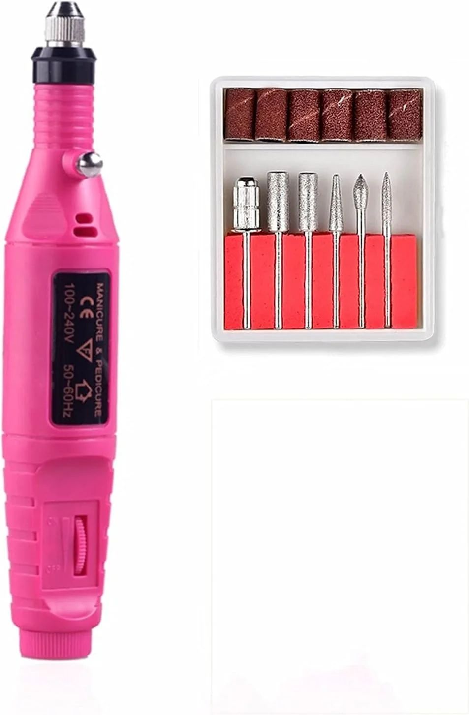 دستگاه سوهان برقی ناخن GZDZHP، ست دستگاه سوهان برقی ناخن، فرز مانیکور حرفه ای، ابزار هنر ناخن، فایل سنباده، از بین برنده ژل کوتیکول، ابزار هنر ناخن (قلم)