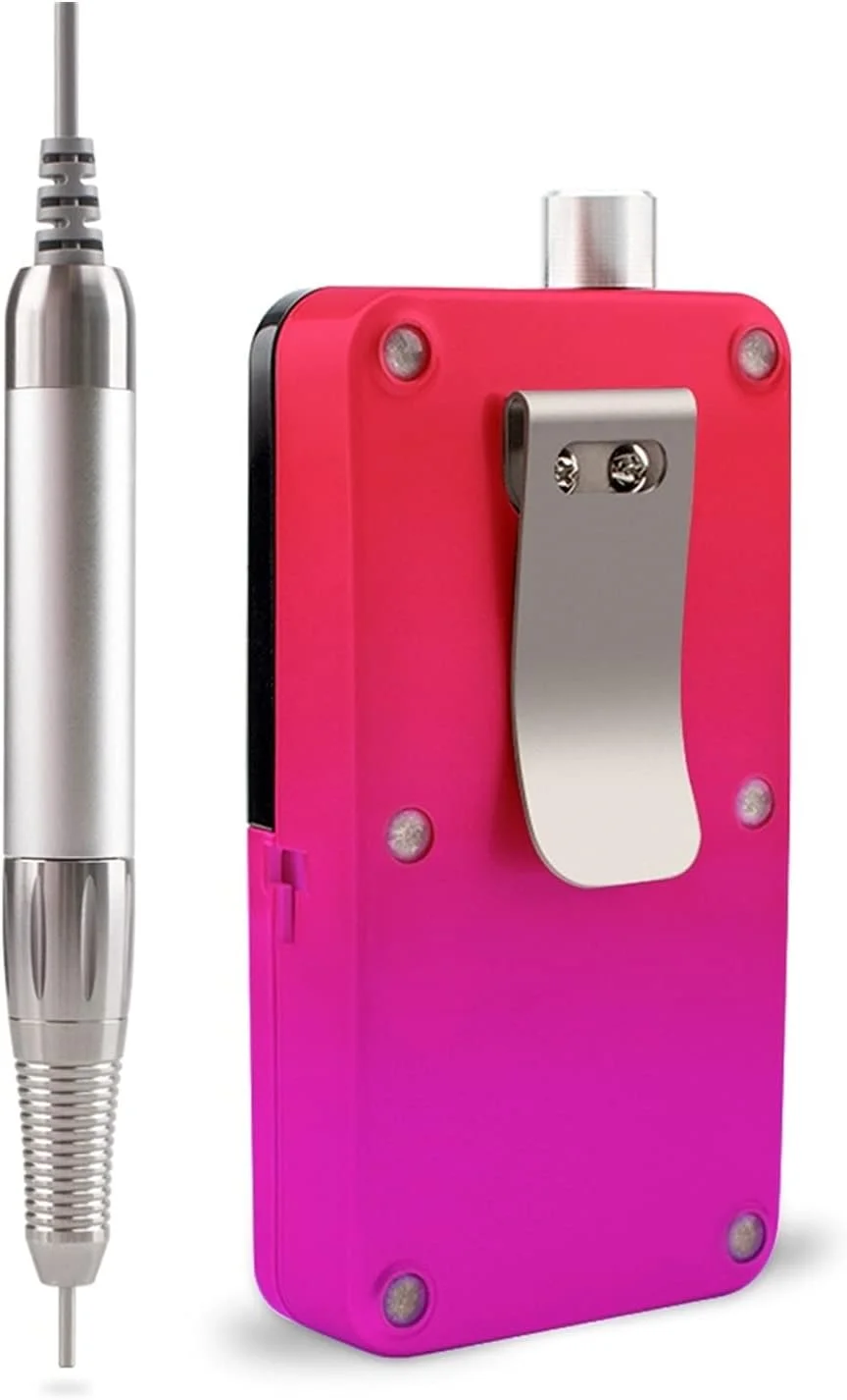 سوهان برقی ناخن قابل حمل GZDZHP، دسته بدون برس بادوام، بی سیم گرادیان 35000 دور در دقیقه، دریل ناخن قابل حمل شارژی، پولیشر برقی، استفاده حرفه ای، ابزار پدیکور ناخن بی سیم 35000 (رنگ: قرمز)