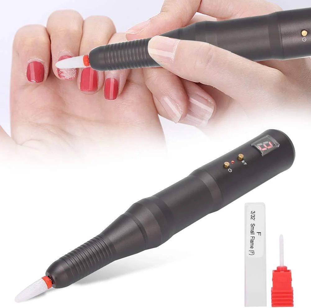 سوهان برقی ناخن GZDtdsd، دریل ناخن، قلم دریل برقی قابل شارژ، پولیشر قابل حمل آسیاب ناخن ابزار مانیکور (رنگ: F1) سوهان برقی ناخن GZDtdsd، دریل ناخن، قلم دریل برقی قابل شارژ، پولیشر قابل حمل آسیاب ناخن ابزار مانیکور (رنگ: F1)