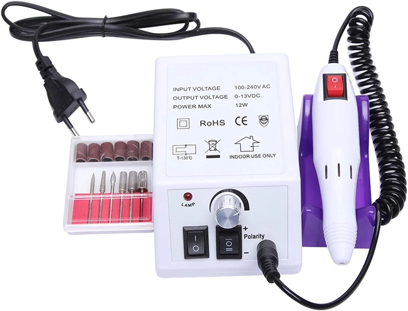 دستگاه مانیکور و پدیکور برقی GZDodek با سرعت 20000 دور در دقیقه، مناسب برای پولیش ناخن، از بین بردن پوست های مرده و پینه، به همراه ست ابزار و سری های مختلف (سفید) دستگاه مانیکور و پدیکور برقی GZDodek با سرعت 20000 دور در دقیقه، مناسب برای پولیش ناخن، از بین بردن پوست های مرده و پینه، به همراه ست ابزار و سری های مختلف (سفید)