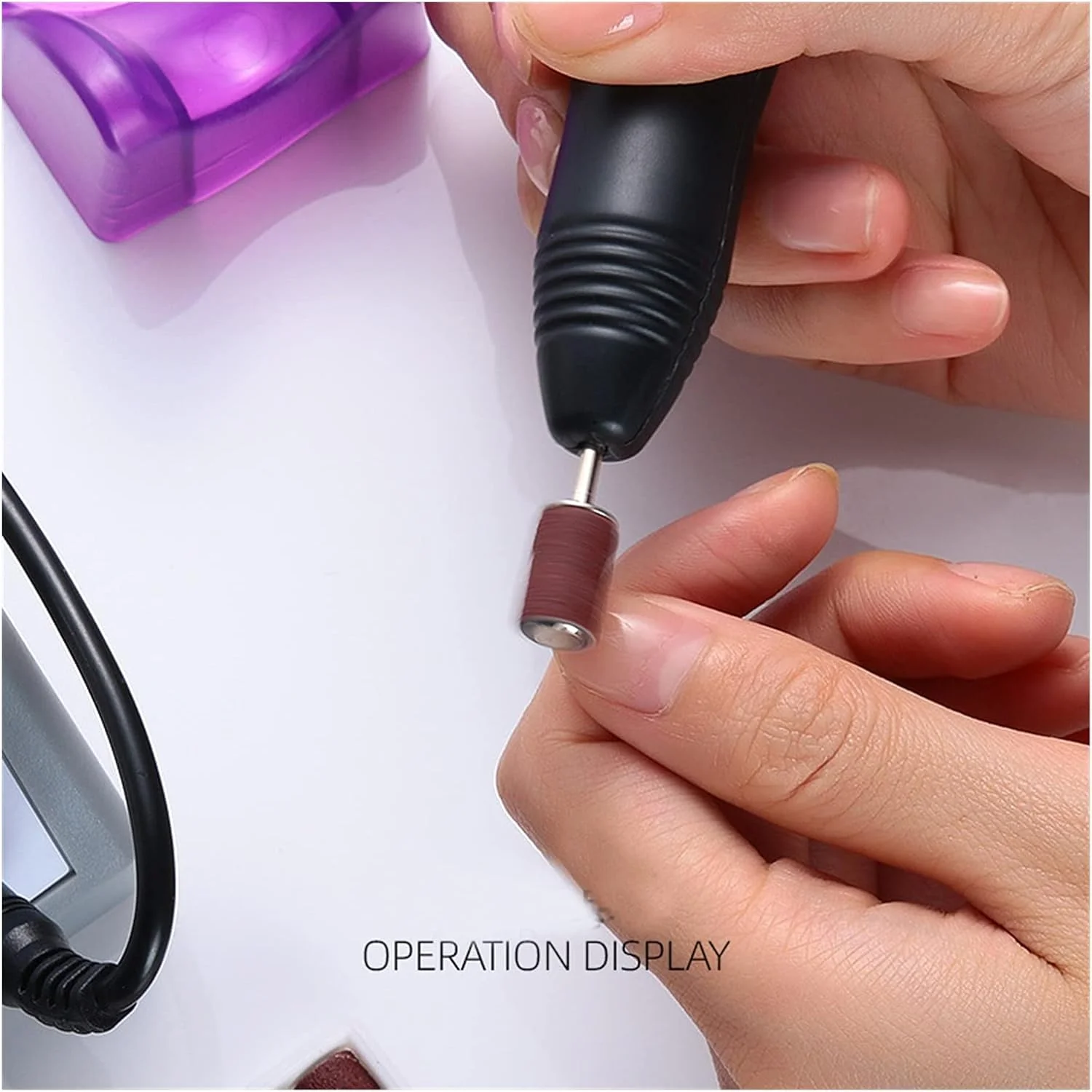 دستگاه سوهان برقی ناخن GZDodek، ست دستگاه سوهان برقی ناخن، فرز مانیکور حرفه ای، ابزار هنری ناخن، فایل سنباده، از بین برنده کوتیکول ژل، ابزار هنری ناخن برای ناخن های اکریلیک حرفه ای (قلم)