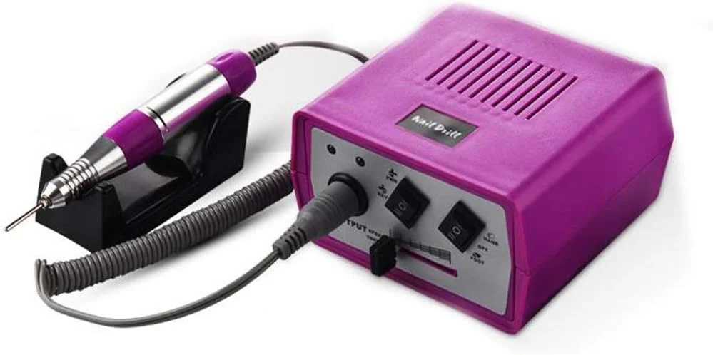 دستگاه سوهان برقی ناخن حرفه ای GZDcjsc، دستگاه سوهان برقی ناخن ارتقا یافته برای مراقبت از ناخن، ست مانیکور پدیکور قدرتمند برای از بین بردن ناخن های اکریلیک و ژل (بنفش)