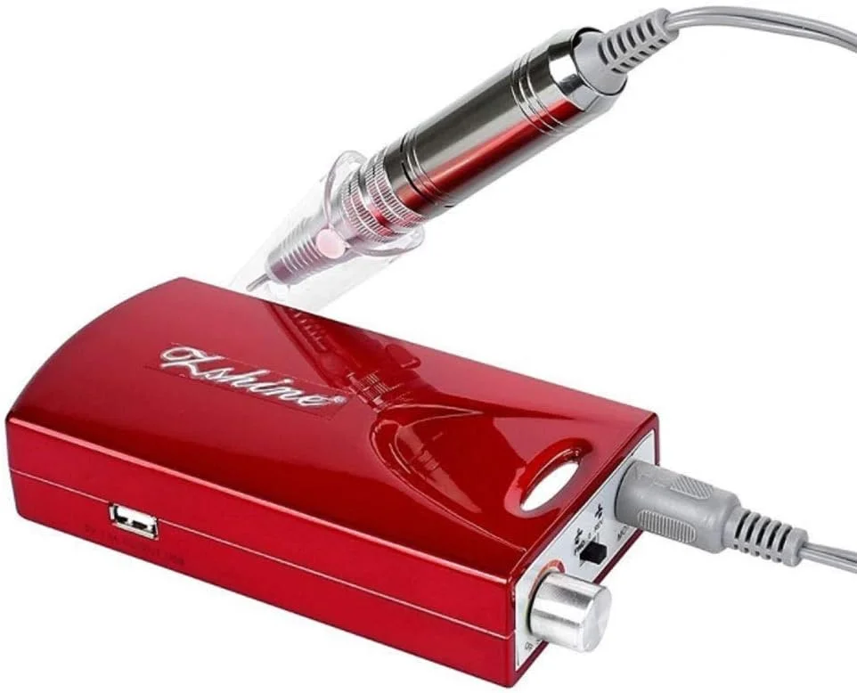 دستگاه سوهان برقی ناخن حرفه ای GZDcjsc، دستگاه سوهان ناخن شارژی، دستگاه قابل حمل حذف ناخن اکریلیک 20000 دور در دقیقه برای ناخن های اکریلیک، ناخن های ژلی، بافر ناخن، مانیکور پدیکور (قرمز)