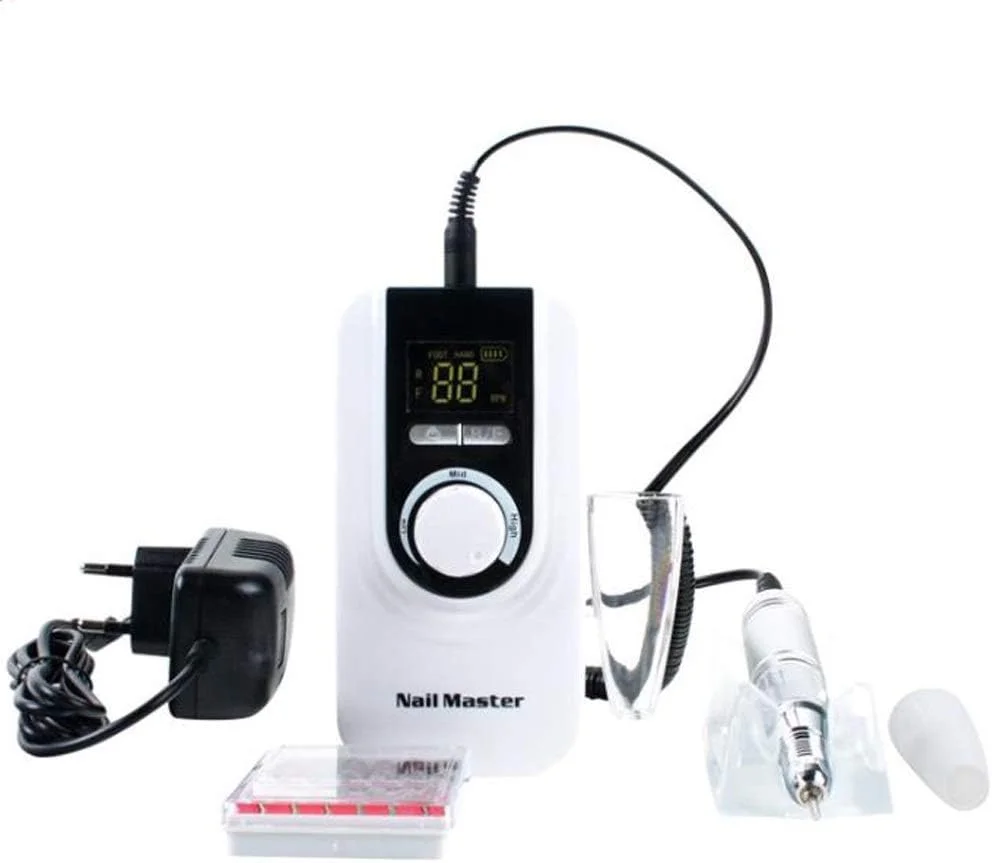 دستگاه سوهان برقی ناخن حرفه ای GZDcjsc، از بین برنده ناخن های اکریلیک، دستگاه سوهان برقی، دستگاه پدیکور با صفحه نمایش LCD، بافر ناخن، ابزار پولیش مانیکور و پدیکور