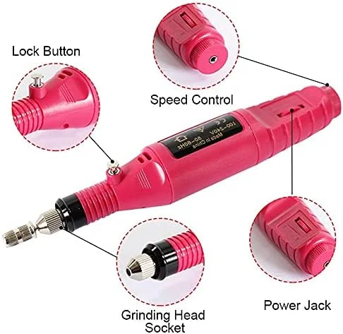 دستگاه سوهان برقی ناخن GZDodek 6W 20000RPM، دستگاه مانیکور برقی، فایل ناخن، ابزار سر سوهان ناخن، دستگاه پدیکور جدید، لوازم ناخن برای ناخن های اکریلیک حرفه ای