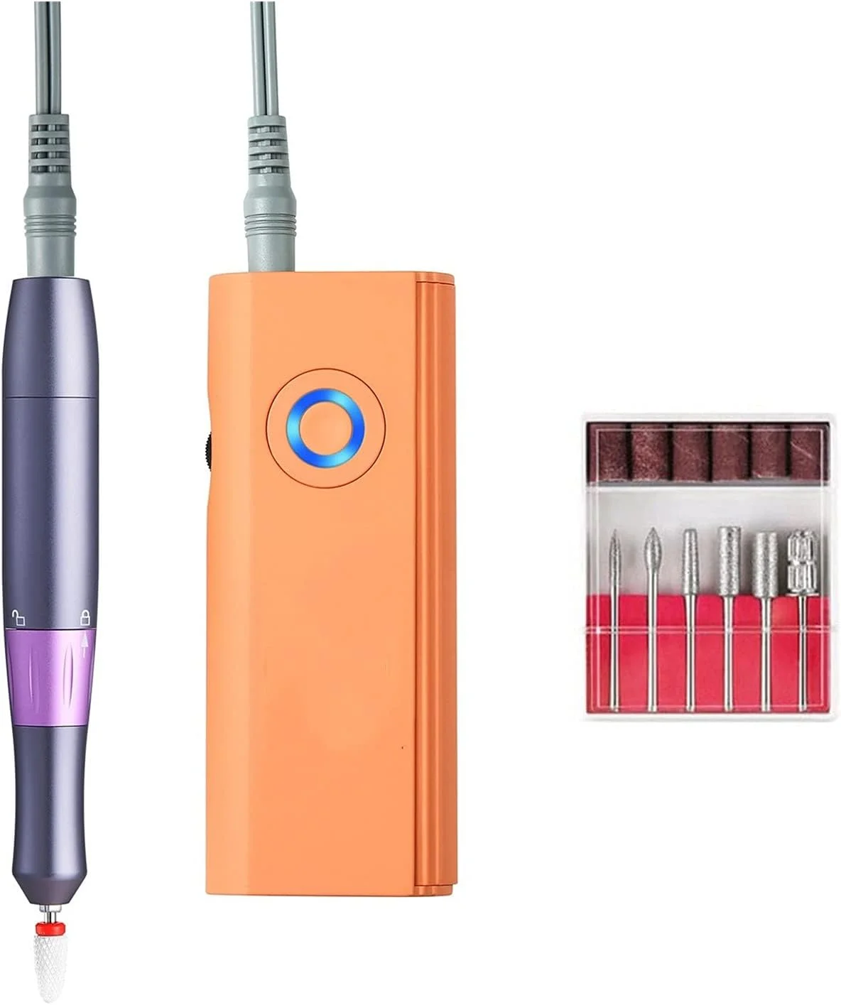 ست دستگاه مانیکور برقی GZDcjsc، دستگاه سوهان ناخن قابل شارژ، دستگاه سوهان برقی ناخن، از بین برنده لاک ژل، ابزار برش برای مانیکور پدیکور