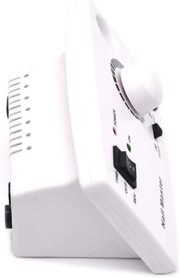 دستگاه سوهان برقی ناخن حرفه ای GZDcjsc، کیت سوهان قابل حمل، 30000 دور در دقیقه، دستگاه مانیکور و پدیکور حرفه ای برای ناخن های اکریلیک و ژل، بافر ناخن (سفید)