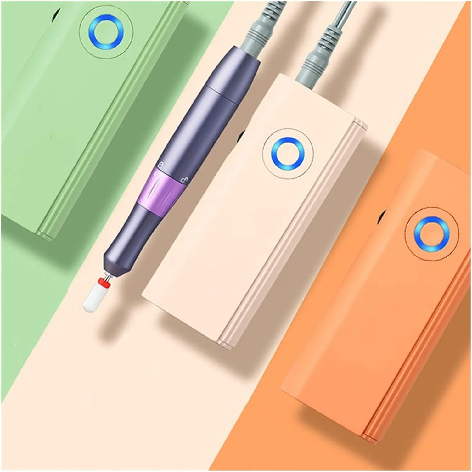 ست دستگاه مانیکور برقی GZDcjsc، دستگاه سوهان ناخن قابل شارژ، دستگاه سوهان برقی ناخن، از بین برنده لاک ژل، ابزار برش برای مانیکور پدیکور