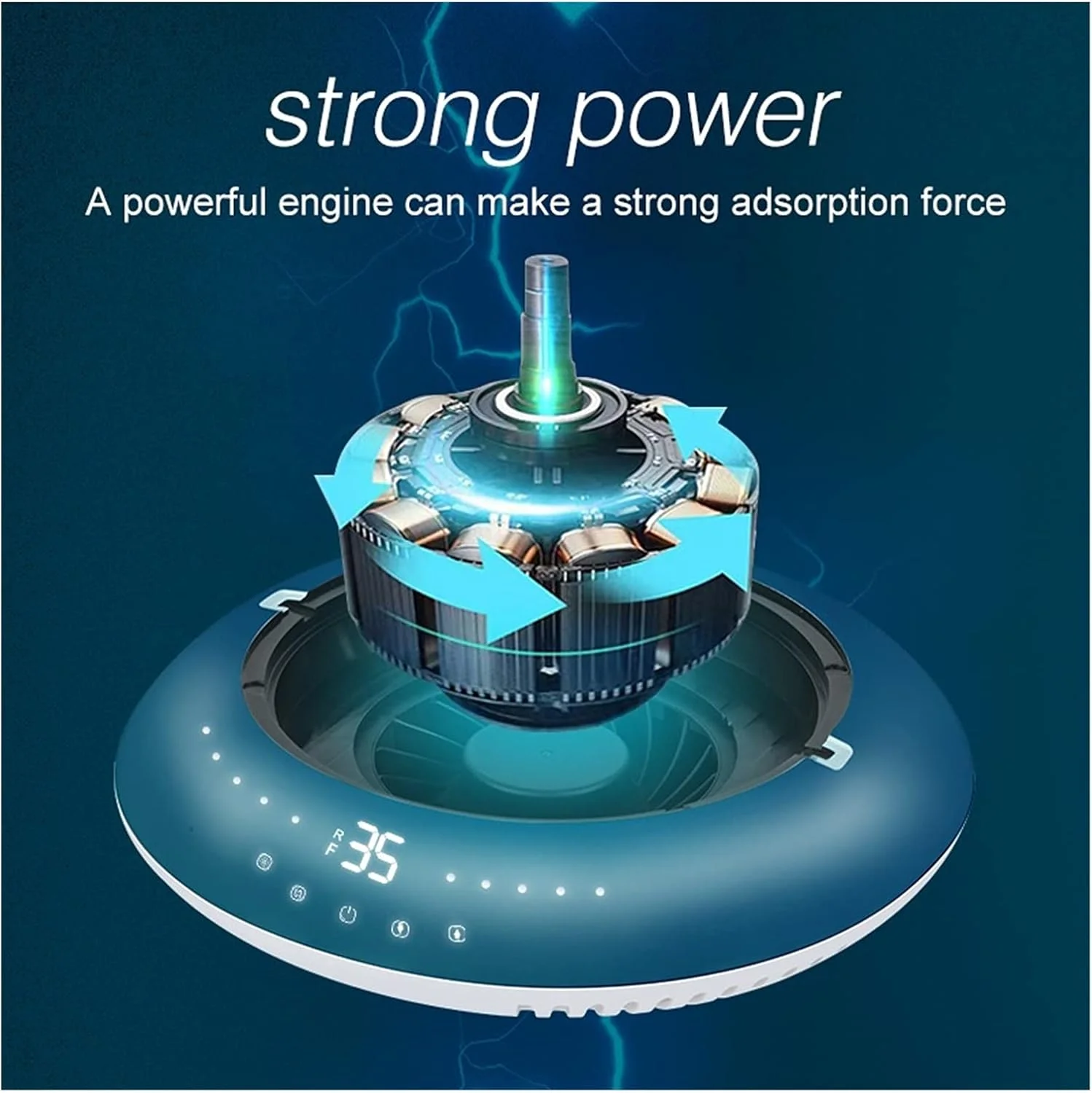 دستگاه جمع کننده گرد و غبار ناخن GHQERTY با دور موتور 35000 RPM و دریل برقی ناخن، دستگاه مکنده 2 در 1 با ابزار سوهان مانیکور و فرز، فیلتر حرفه ای ناخن (رنگ