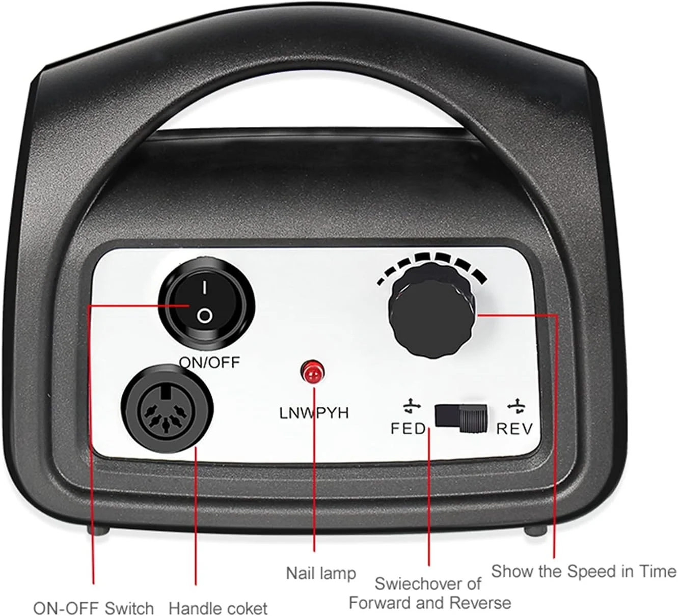 دستگاه سوهان برقی ناخن GHQERTY با سرعت 35000 دور در دقیقه، دستگاه مانیکور، لوازم جانبی دریل، کیت پدیکور، ست ابزار سوهان ناخن دستگاه سوهان برقی ناخن GHQERTY با سرعت 35000 دور در دقیقه، دستگاه مانیکور، لوازم جانبی دریل، کیت پدیکور، ست ابزار سوهان ناخن