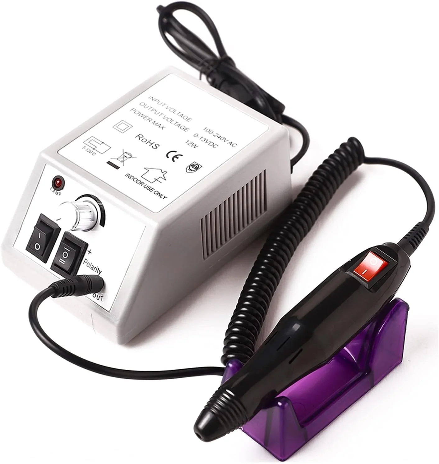 ست دستگاه مانیکور و پدیکور برقی GHQERTY با سرعت 20000 دور در دقیقه، مناسب برای پولیش ناخن، از بین بردن پوست های مرده و کالوس