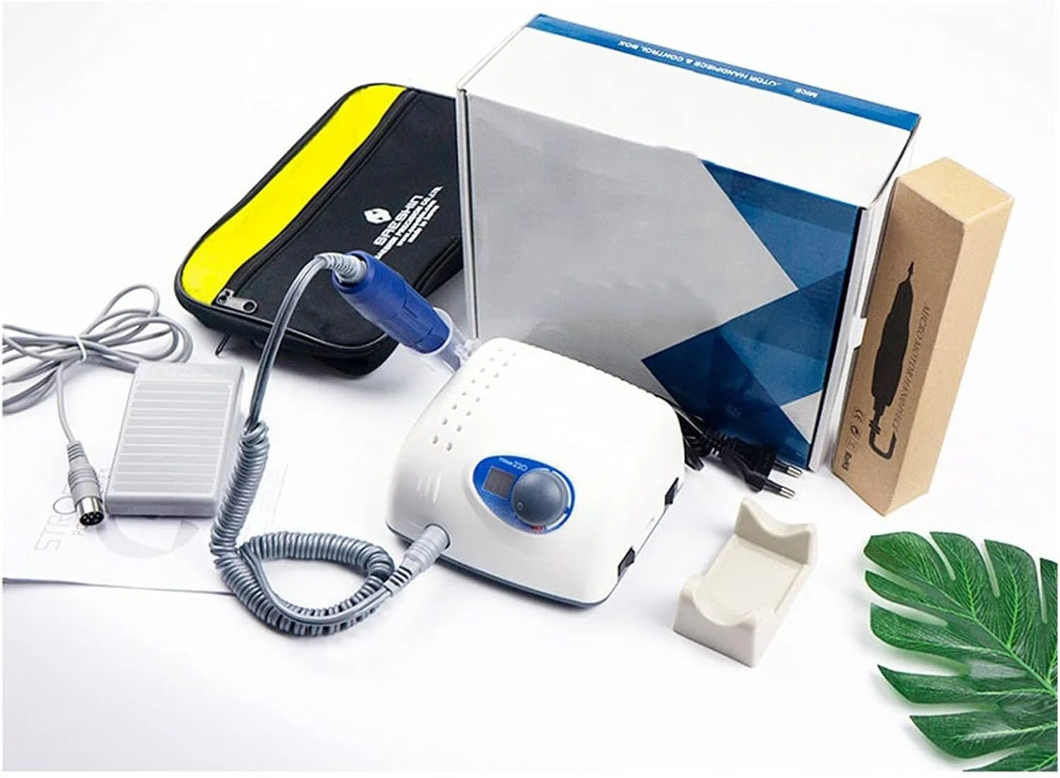 دستگاه سوهان برقی ناخن FURLOU با سرعت 35000 دور در دقیقه، دستگاه مانیکور و پدیکور حرفه ای با صفحه نمایش LCD، مناسب برای ناخن های طبیعی و لاک ژل