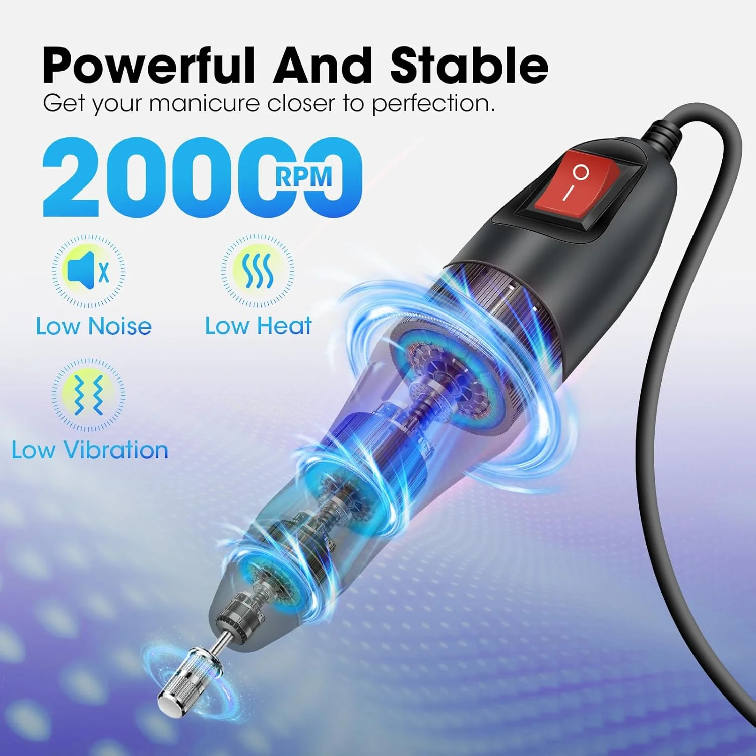 دستگاه سوهان برقی ناخن حرفه ای LAVAED، کیت سوهان ناخن صورتی، سوهان برقی ناخن با 156 عدد نوار سنباده و سری سوهان ناخن برای کاشت ناخن اکریلیک، مانیکور و پدیکور ناخن ژلی