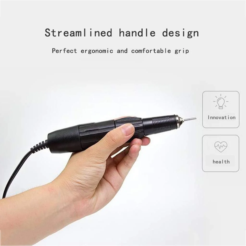 دستگاه سوهان برقی ناخن حرفه ای LZFuiop با سرعت 35000 دور در دقیقه - دستگاه سوهان برقی قابل حمل، کیت سوهان ناخن برقی برای ناخن های ژلی آکریلیک، مانیکور پدیکور برای زنان