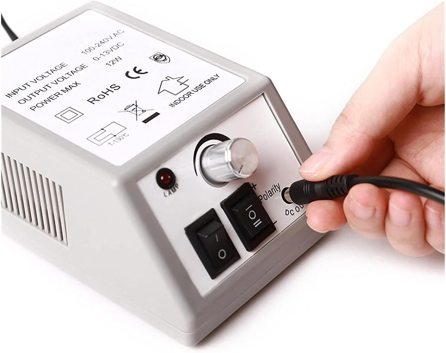 ست دستگاه مانیکور برقی ریموال با سرعت 20000 دور در دقیقه، شامل ابزار و لوازم مورد نیاز برای طراحی ناخن (رنگ: صورتی)