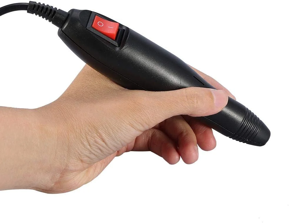 دستگاه پولیش ناخن برقی حرفه ای، ابزار سمباده مانیکور پدیکور هنر ناخن برای سالن زیبایی و مصارف خانگی، کیت دریل سوهان پولیش ناخن (مشکی) (سایز: مشکی)