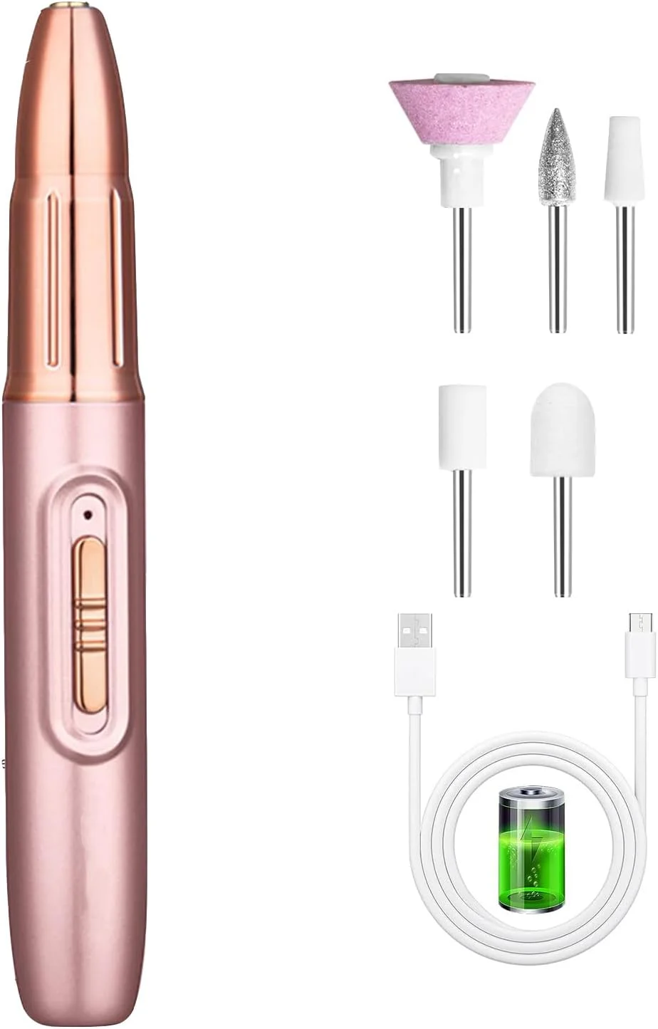 دستگاه سوهان ناخن برای ناخن های ژلی، سوهان برقی بی سیم حرفه ای قابل شارژ، کیت مانیکور، دستگاه سوهان ناخن برقی برای ناخن های اکریلیک، ابزار شکل دهی و پولیش ژل