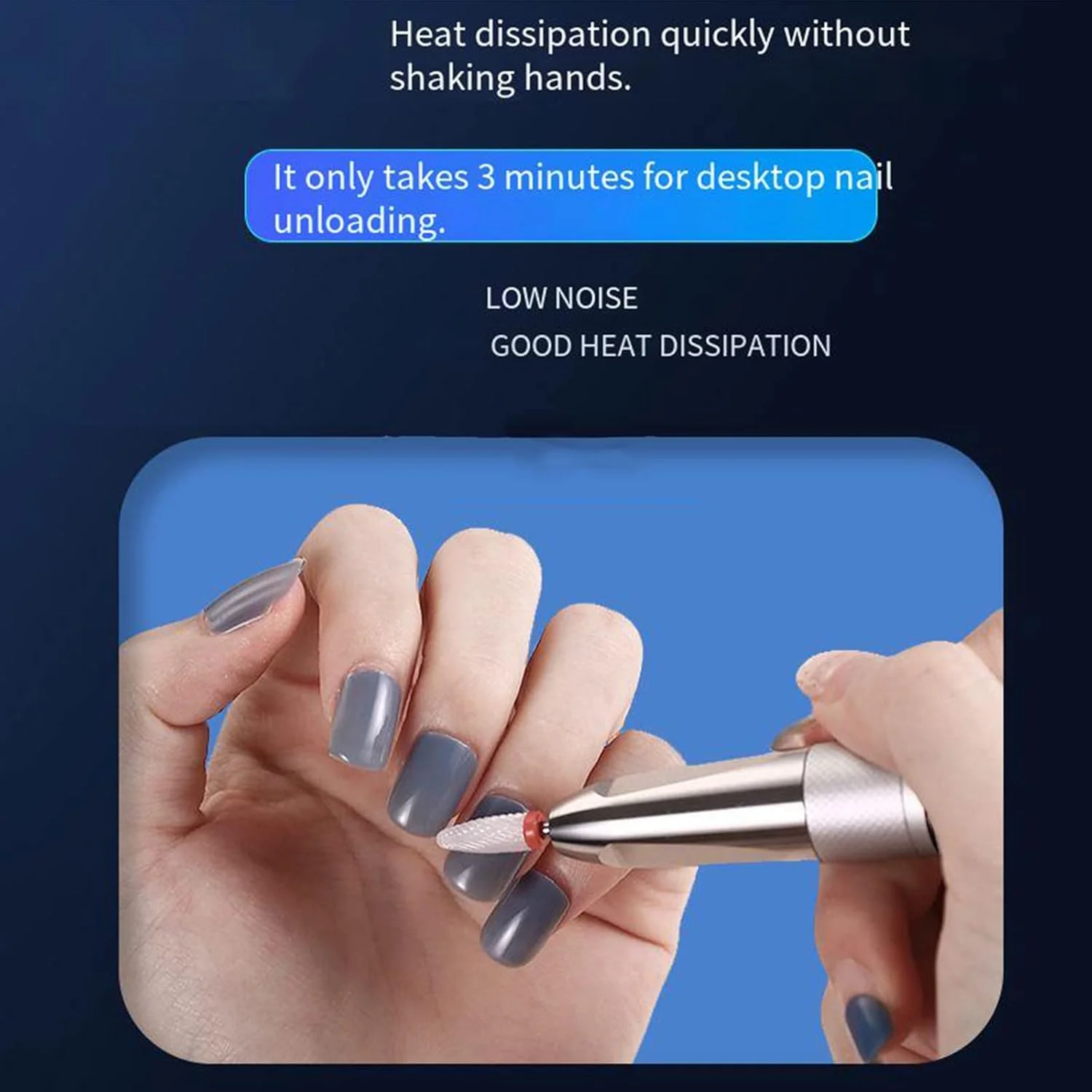 دستگاه مانیکور Temkin، ست حرفه ای دریل ناخن، سرعت قابل تنظیم 35000 دور در دقیقه، ابزار برقی قابل حمل ناخن اکریلیک، با صفحه نمایش LED، برای لایه برداری، سنگ زنی، پولیش