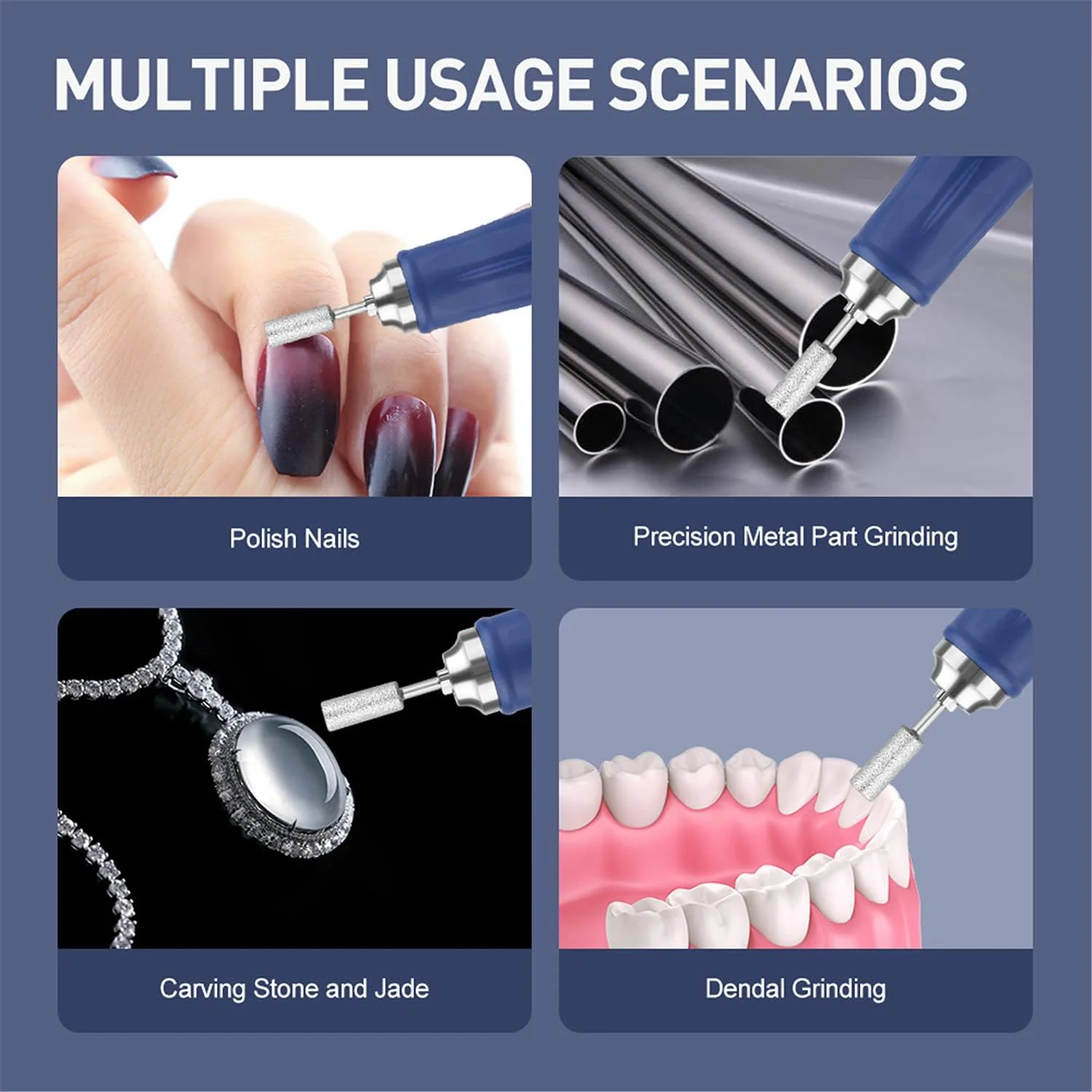 دستگاه سوهان برقی ناخن حرفه ای 65 وات 35000 دور در دقیقه به همراه هندپیس، مناسب مانیکور، پدیکور، سوهان ناخن، ابزار طراحی ناخن برای ناخن های اکریلیک