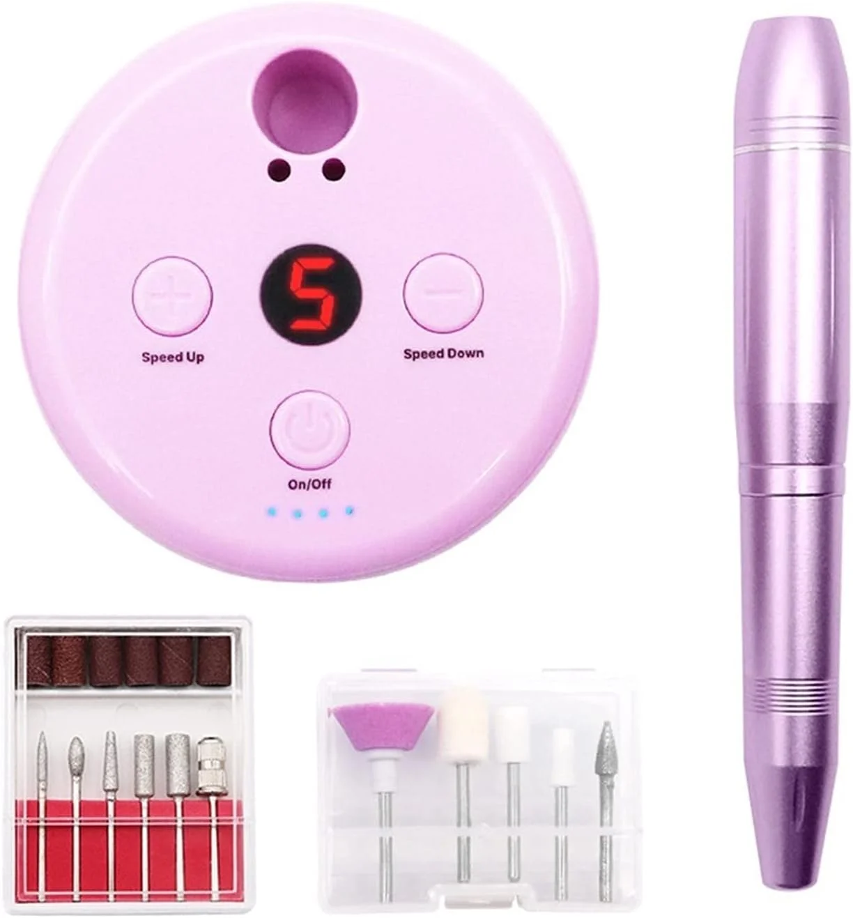 قلم مانیکور USB قابل حمل، دستگاه سوهان برقی، پولیش ناخن، دریل برقی ناخن 20000 دور در دقیقه، دستگاه دریل ناخن قابل شارژ برای استفاده در سالن منزل