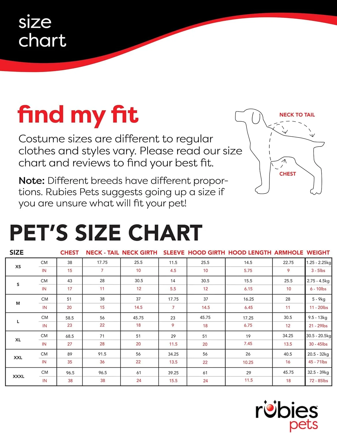 لباس حیوانات خانگی چاکی روبیز، سایز خیلی کوچک