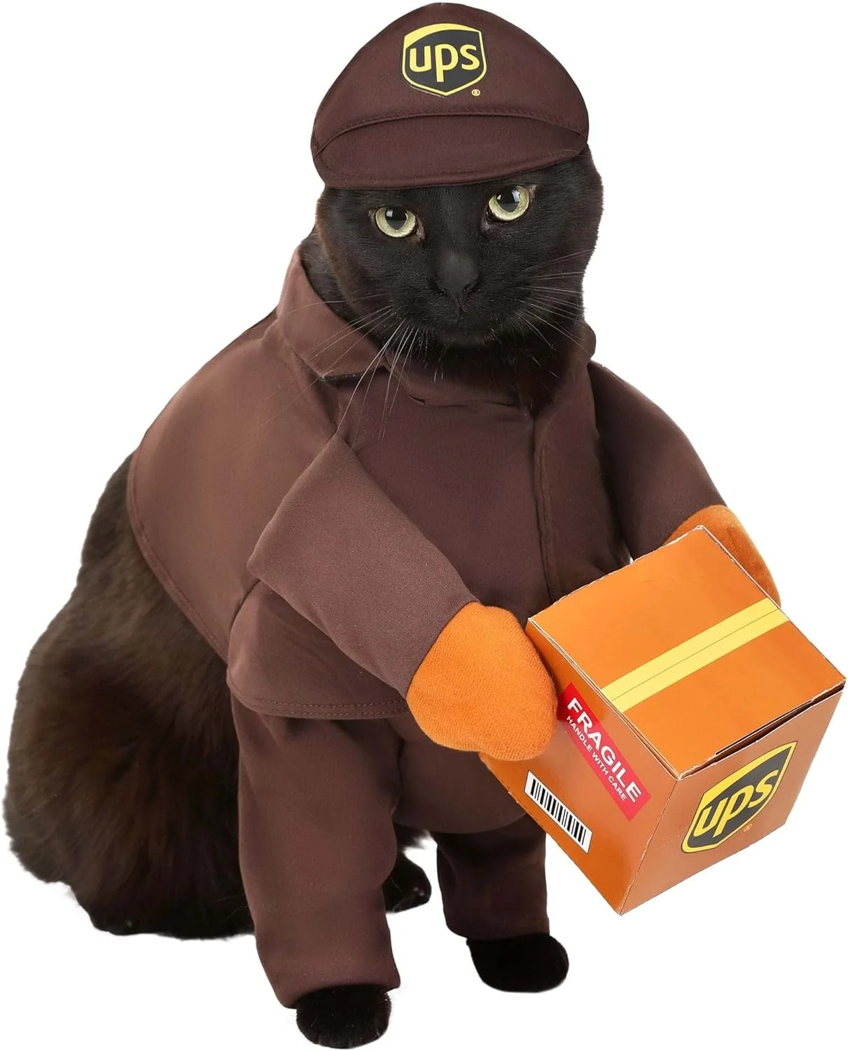 لباس سگ کالیفرنیا کاستومز مدل Brown_Ups Pal سایز بزرگ