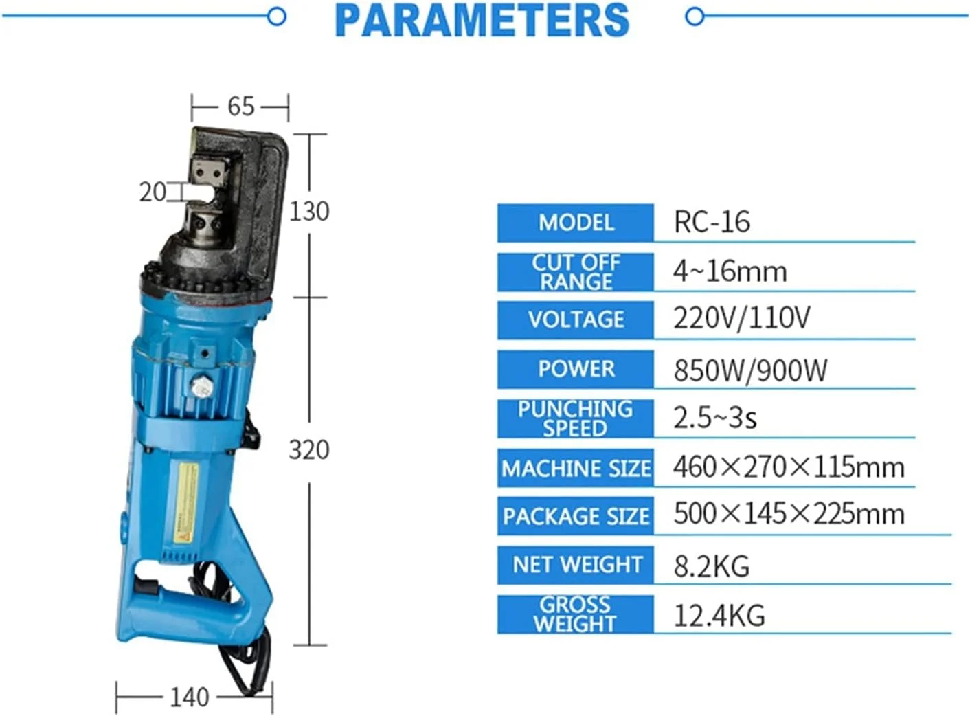 قیچی میلگرد برقی TTGLRT با ظرفیت 4 تا 16 میلی متر، دستگاه برش میلگرد برقی هیدرولیک، ابزار برش میلگرد قابل حمل قیچی میلگرد برقی TTGLRT با ظرفیت 4 تا 16 میلی متر، دستگاه برش میلگرد برقی هیدرولیک، ابزار برش میلگرد قابل حمل