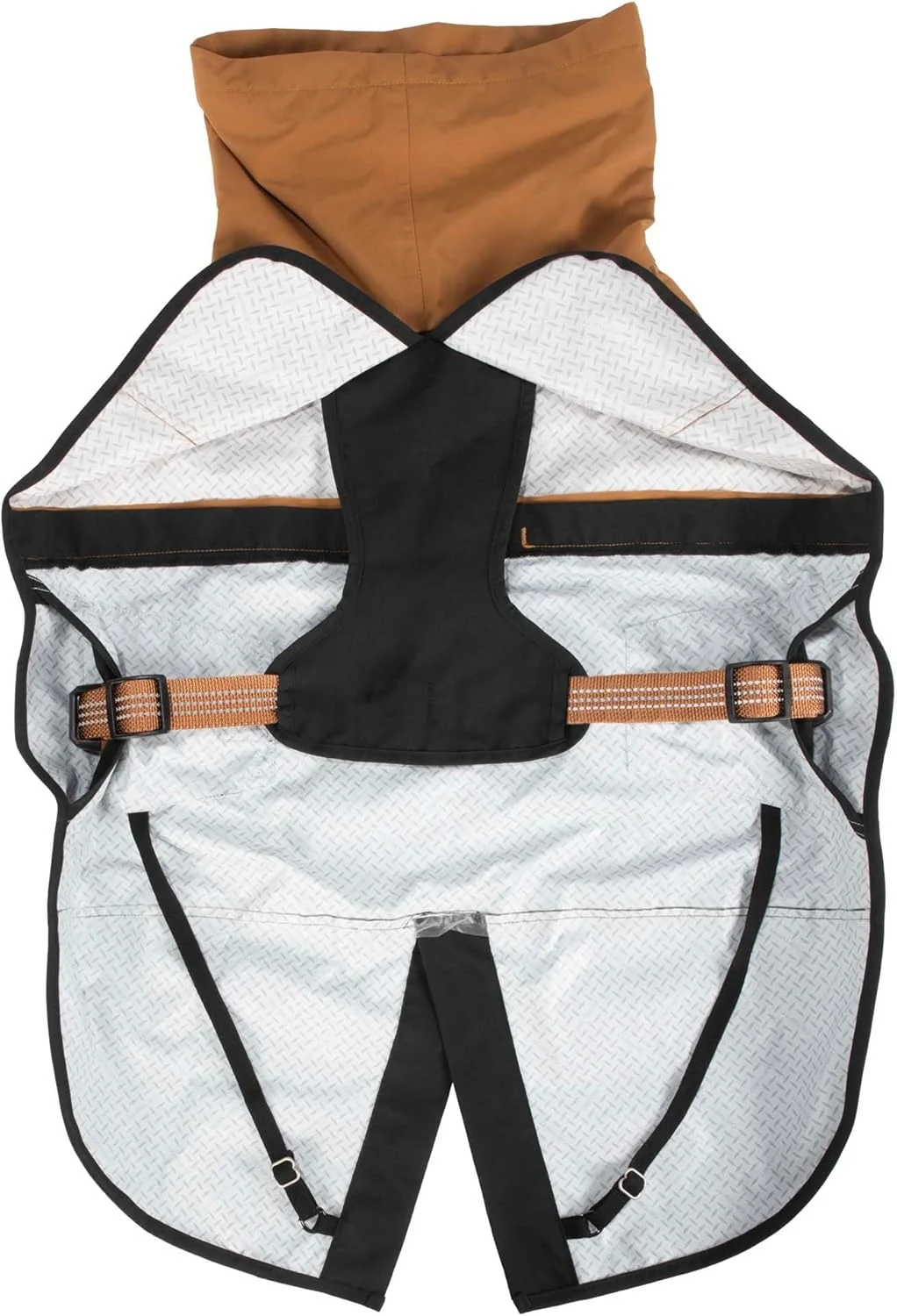 کت بارانی مقاوم سگ Carhartt با پارچه ضد آب Storm Defender و بندهای قابل تنظیم، قهوه ای/مشکی Carhartt، سایز کوچک کت بارانی مقاوم سگ Carhartt با پارچه ضد آب Storm Defender و بندهای قابل تنظیم، قهوه ای/مشکی Carhartt، سایز کوچک