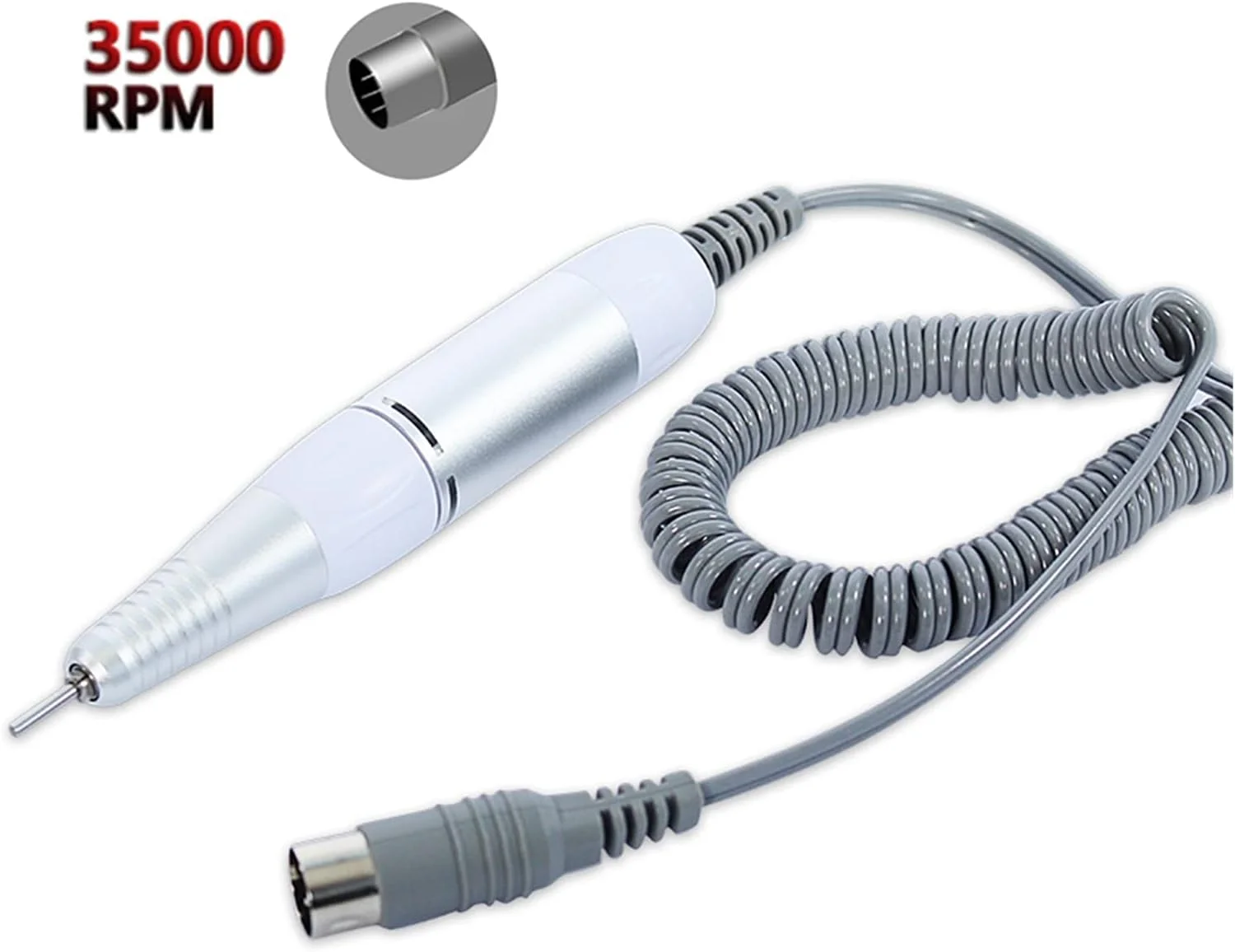 دستگاه سوهان برقی ناخن Shandongmt، ۳۵۰۰۰ دور در دقیقه/۲۰۰۰۰ دور در دقیقه، نمایشگر HD، دستگاه مانیکور فلزی برای تجهیزات هنر ناخن، سمباده ناخن دستگاه سوهان برقی ناخن Shandongmt، ۳۵۰۰۰ دور در دقیقه/۲۰۰۰۰ دور در دقیقه، نمایشگر HD، دستگاه مانیکور فلزی برای تجهیزات هنر ناخن، سمباده ناخن