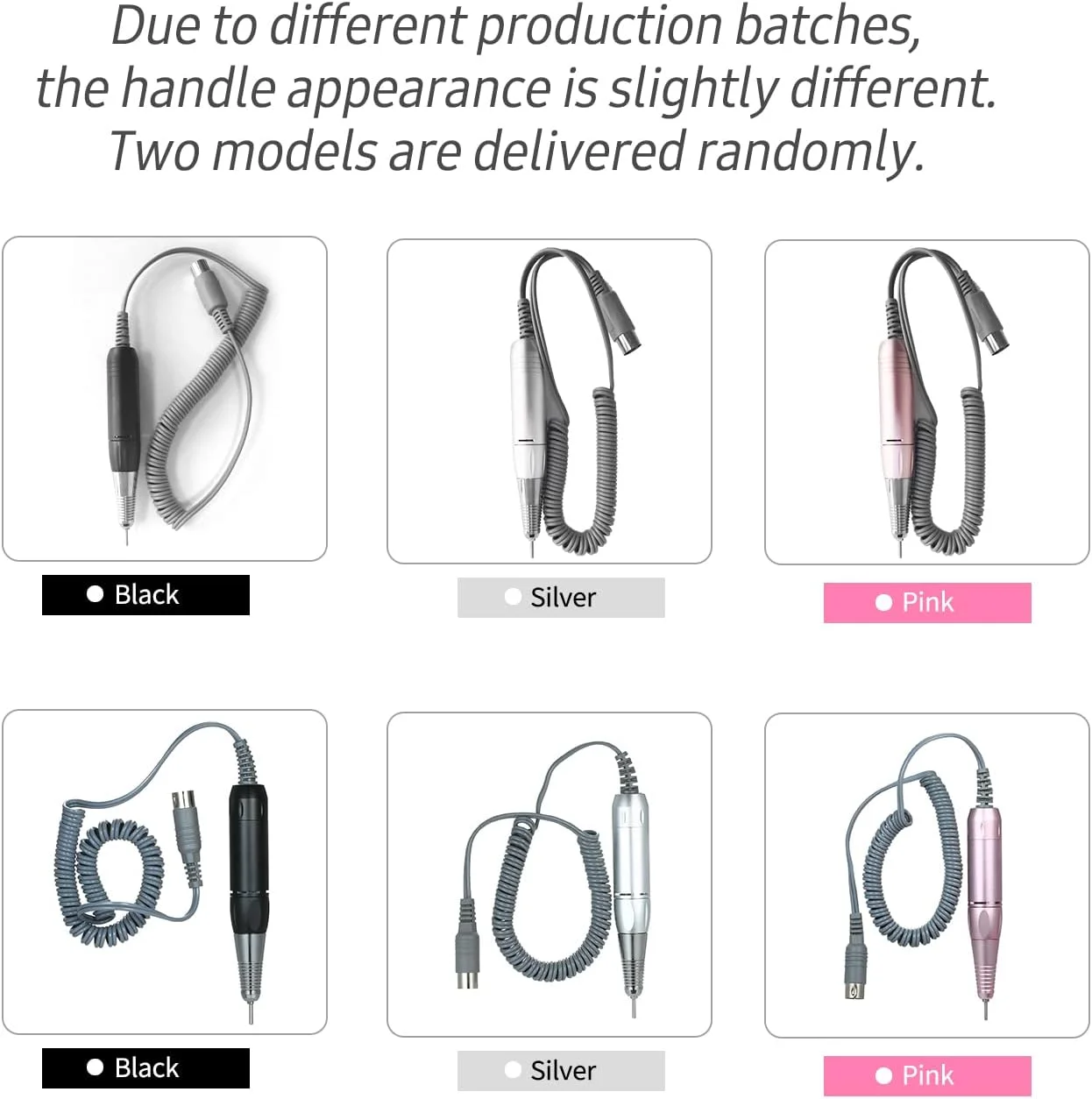 قلم مانیکور ناخن برقی حرفه ای Sunydog، ابزار پولیش و سوهان ناخن، مناسب برای مانیکور و پدیکور، رنگ نقره ای قلم مانیکور ناخن برقی حرفه ای Sunydog، ابزار پولیش و سوهان ناخن، مناسب برای مانیکور و پدیکور، رنگ نقره ای