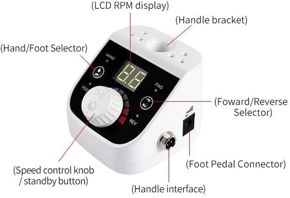 دستگاه سوهان برقی ناخن حرفه ای STUFY، ست سوهان برقی دسته بی صدا و بدون برس، ابزار پدیکور مانیکور برای ناخن های اکریلیک، ژل، بافر ناخن خانگی مانیکور P دستگاه سوهان برقی ناخن حرفه ای STUFY، ست سوهان برقی دسته بی صدا و بدون برس، ابزار پدیکور مانیکور برای ناخن های اکریلیک، ژل، بافر ناخن خانگی مانیکور P