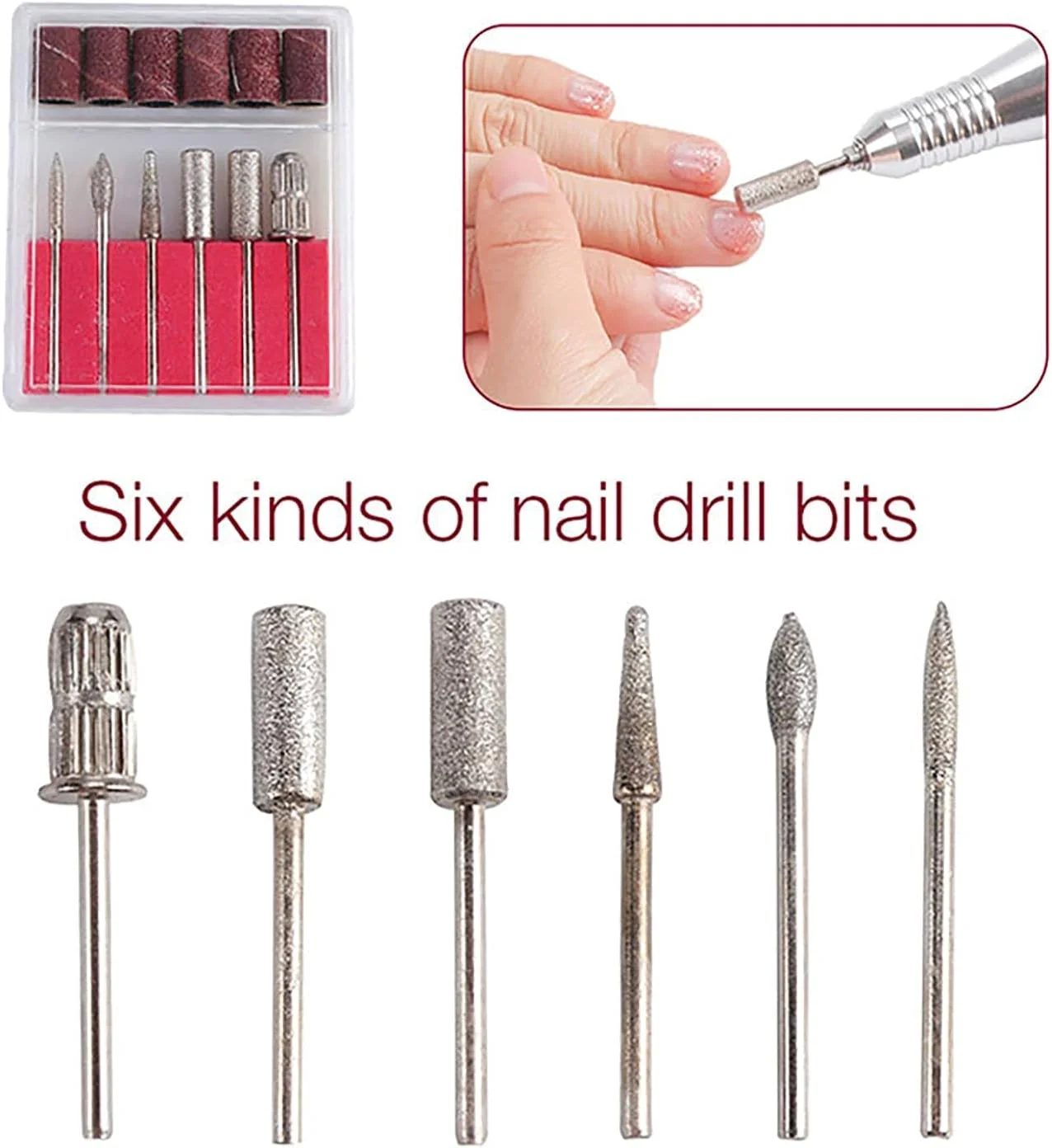 دستگاه سوهان ناخن STUFY با سرعت 30000 دور در دقیقه، فایل برقی ناخن 65 وات، ابزار حرفه ای پولیش و سنگ زنی مانیکور اکریلیک، طلایی (رنگ: طلایی)