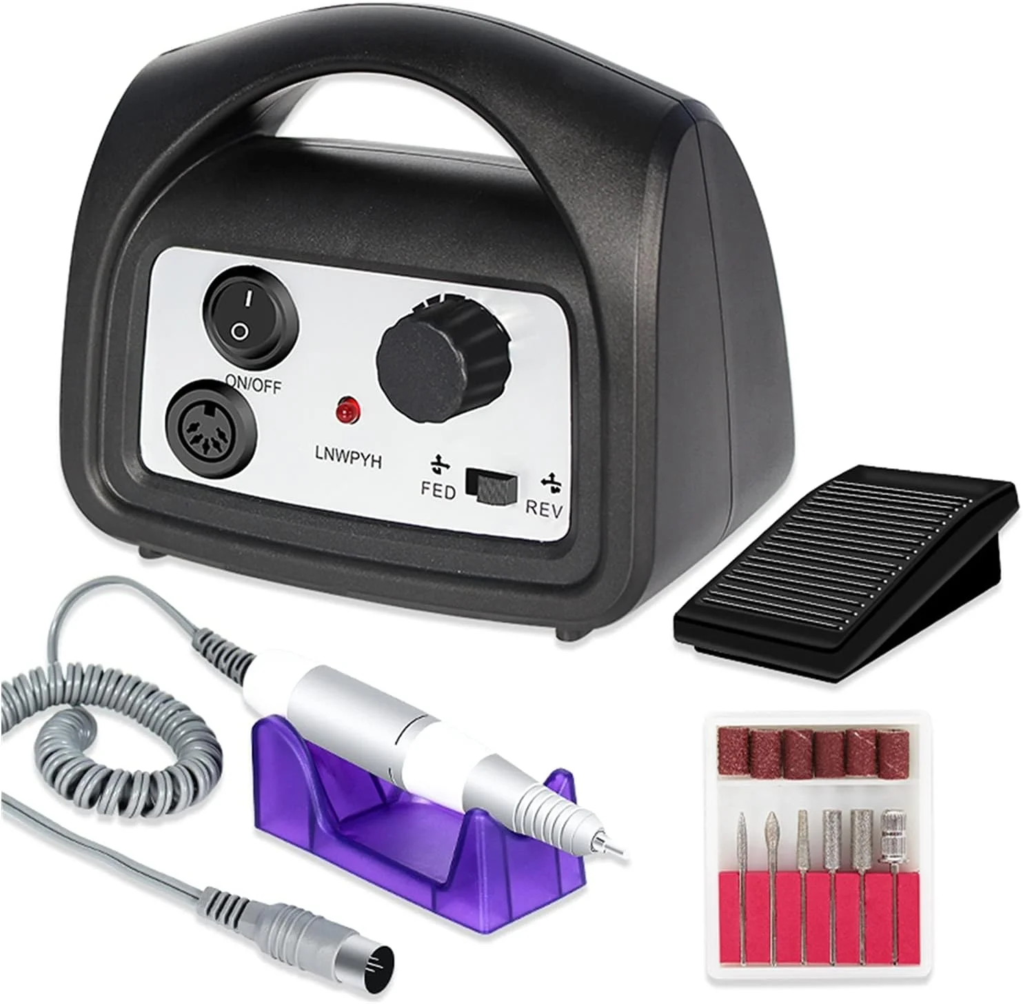 دستگاه سوهان برقی ناخن Suuim HZYDD، 35000 دور در دقیقه، دستگاه مانیکور پدیکور، ابزار سوهان ناخن، مته، ابزار پولیش و کیت