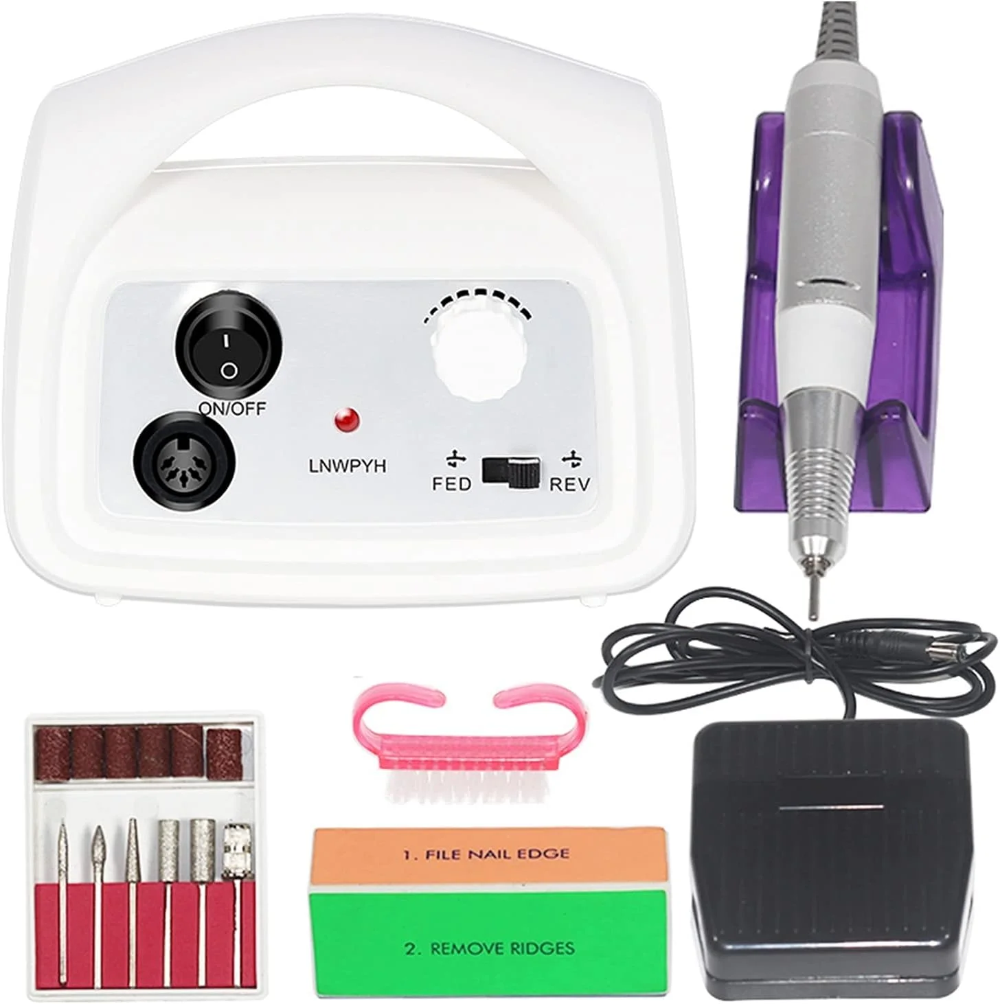 دستگاه سوهان برقی ناخن Suuim HZYDD، 35000 دور در دقیقه، دستگاه مانیکور پدیکور، ابزار سوهان ناخن، مته، ابزار پولیش و کیت