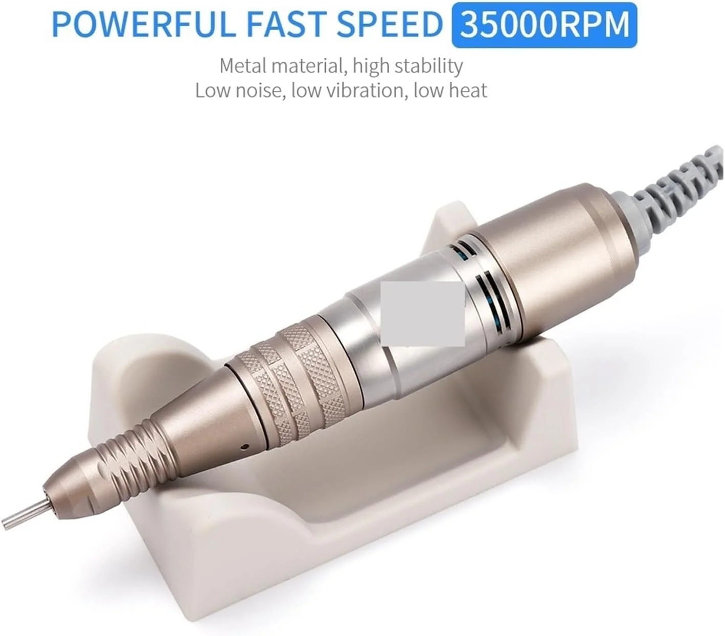 دستگاه سوهان برقی ناخن حرفه ای Suuim، دستگاه مانیکور برقی 35000 دور در دقیقه، ابزار پدیکور ناخن برای اکریلیک و ژل