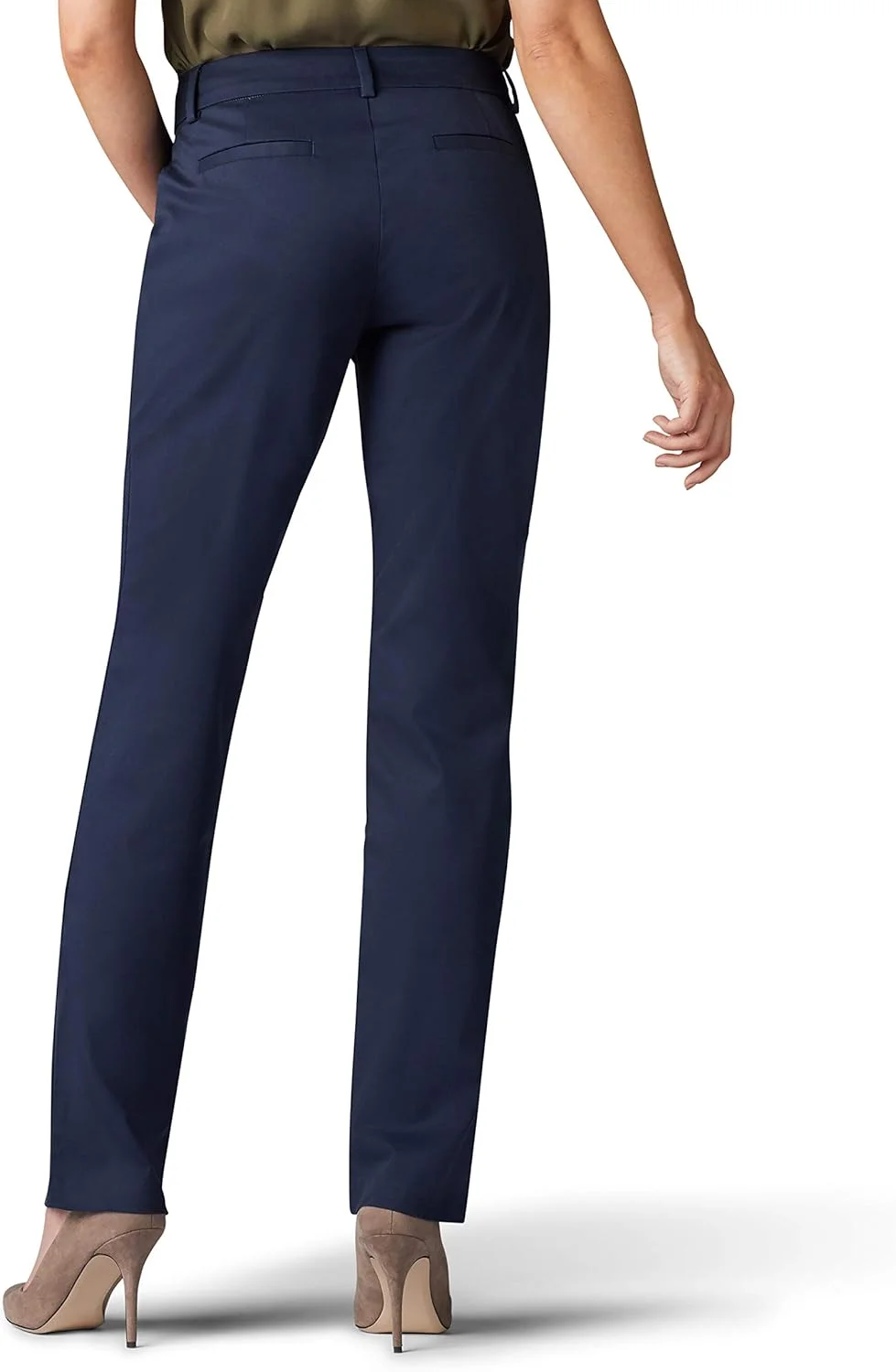 شلوار راسته زنانه لی یونیفرم، بدون چروک، با فاق راحت شلوار راسته زنانه لی یونیفرم، بدون چروک، با فاق راحت