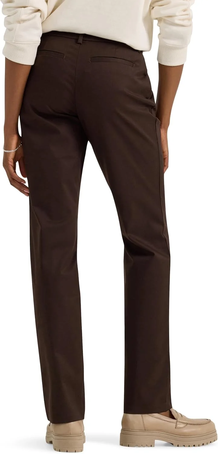 شلوار زنانه لی، راسته، بدون چروک، با فاق راحت شلوار زنانه لی، راسته، بدون چروک، با فاق راحت