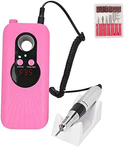 دستگاه سوهان برقی ناخن X&Z-XAOY با سرعت 35000 دور در دقیقه، پولیش ناخن قابل شارژ برای مانیکور و پدیکور ناخن های ژلی و اکریلیک