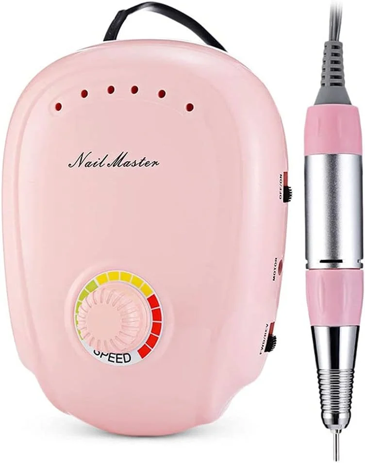 ابزار مانیکور و پدیکور ناخن X&Z-XAOY، سوهان برقی ناخن برای استفاده در منزل/سالن، DIY 35000 دور در دقیقه، صورتی