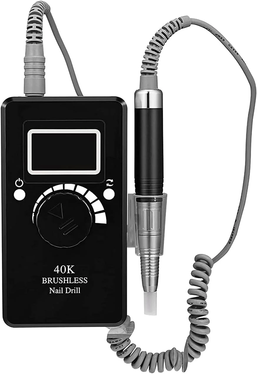 دستگاه سوهان برقی ناخن X&Z-XAOY، دستگاه پولیش و سوهان ناخن بدون برس، ابزار مانیکور برای استفاده در سالن یا استفاده خانگی، 40000 دور در دقیقه