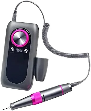 ست سوهان برقی قابل حمل و شارژی X&Z-XAOY، ست مانیکور و پدیکور برقی حرفه ای یا ناخن های اکریلیک و ناخن های ژلی، 30000 دور در دقیقه