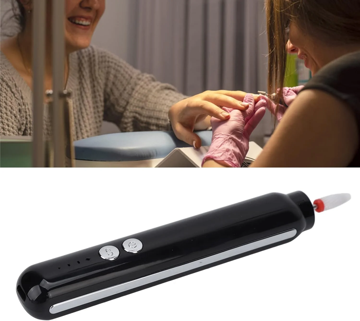 ست سوهان برقی ناخن USB Xinwe (مشکی)