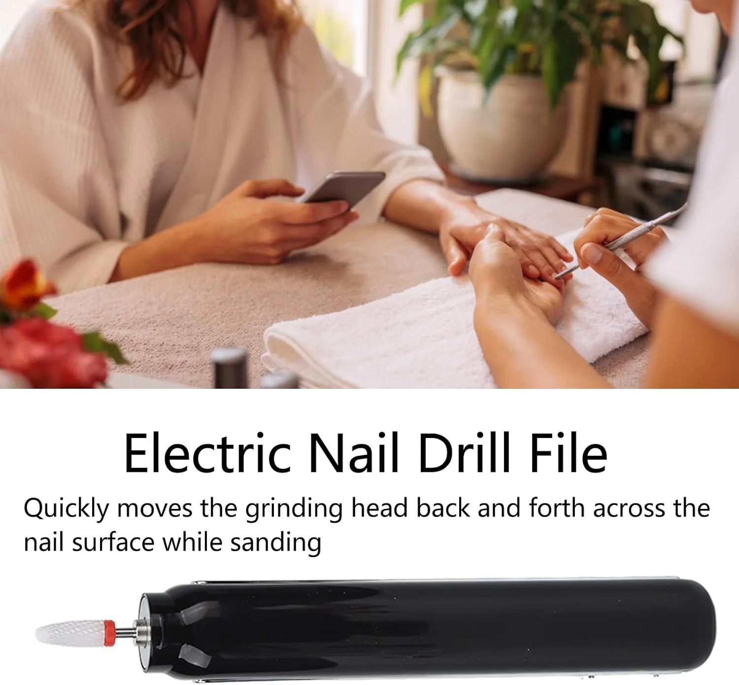 ست سوهان برقی ناخن USB Xinwe (مشکی)