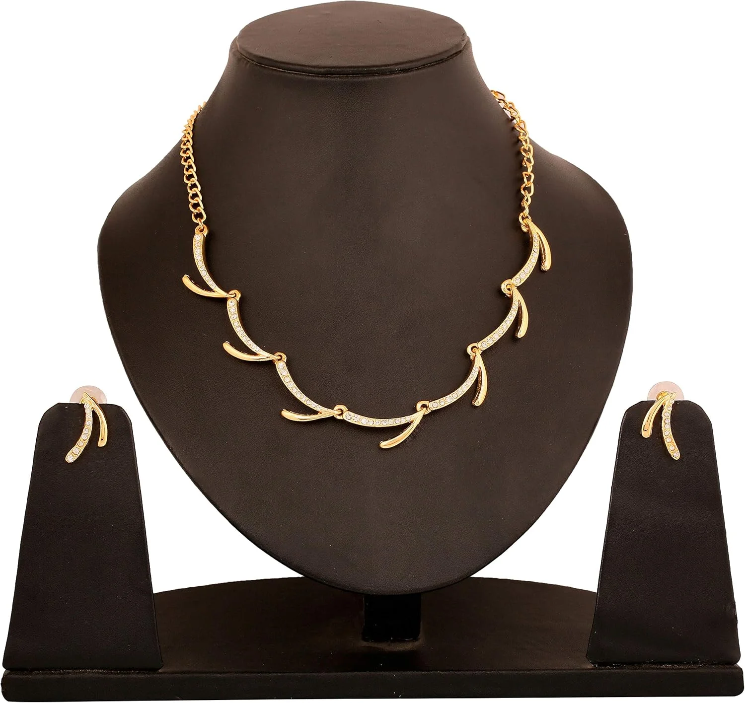 تاچ استون ست گردنبند جواهرات طرح عروسی هندی بالیوودی با کریستال های Rhinestone با ظاهر الماس، با طراحی پیچیده، رنگارنگ، با روکش طلایی و نقره ای برای زنان تاچ استون ست گردنبند جواهرات طرح عروسی هندی بالیوودی با کریستال های Rhinestone با ظاهر الماس، با طراحی پیچیده، رنگارنگ، با روکش طلایی و نقره ای برای زنان