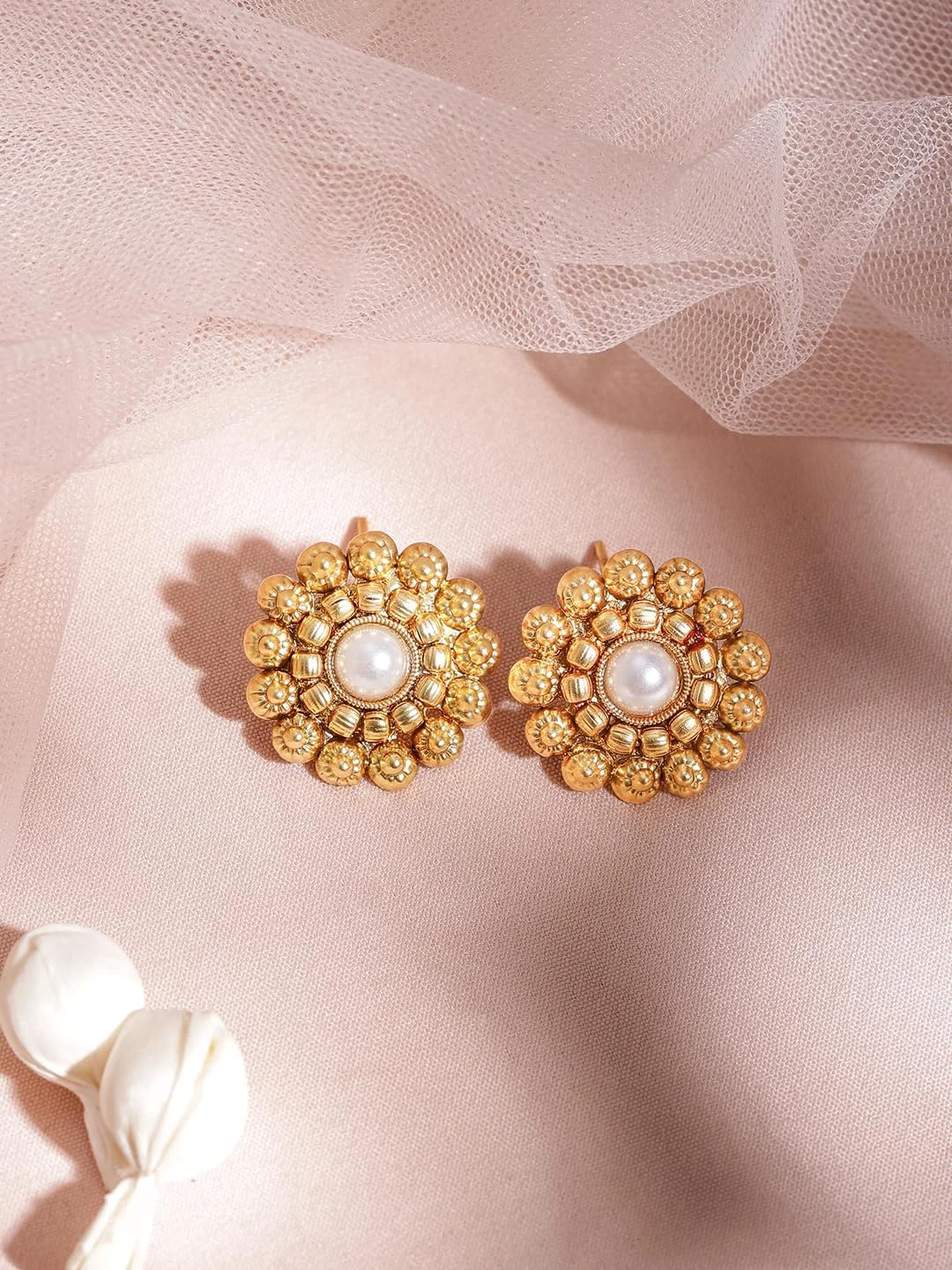 ست جواهرات نگین دار روکش طلای 22 عیار روبانز