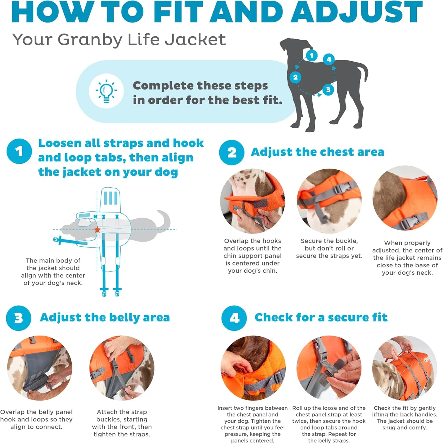 جلیقه نجات سگ Outward Hound Granby Splash نارنجی، سایز XL